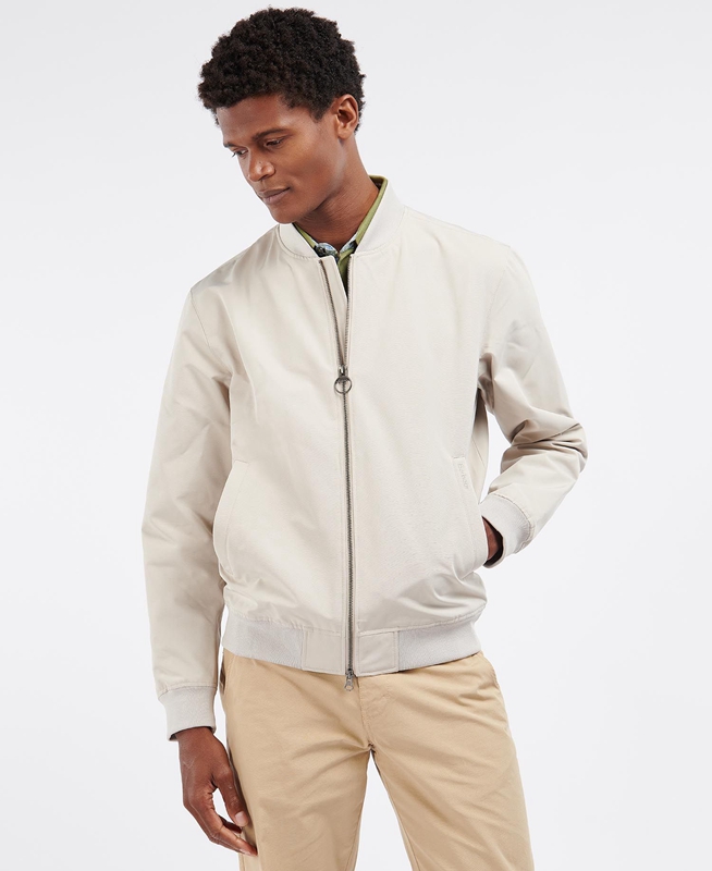 Men's Barbour Ando Casual Jackets Beige | OERY-29876