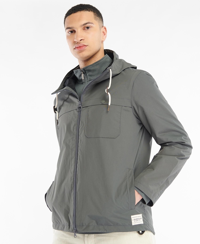 Men's Barbour Selby Showerproof Casual Jackets Grey | FLEI-92861