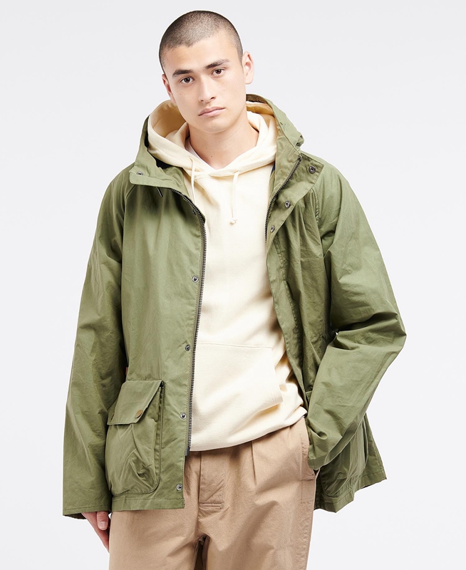 Men's Barbour x Ally Capellino Ernest Casual Jackets Olive | RZUT-15632