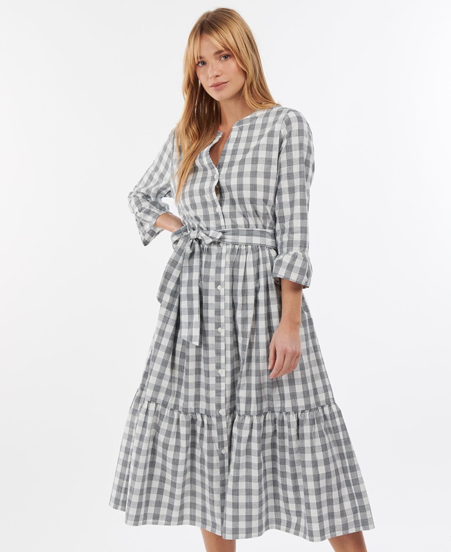 Women's Barbour Seamills Dress Navy | YMZA-87490