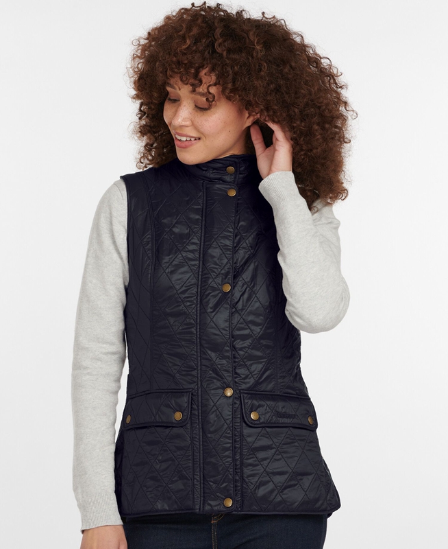 Women's Barbour Weste Wray Vest Black | LWIU-12867