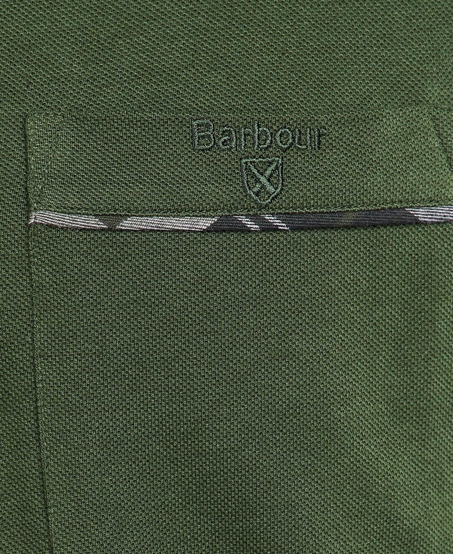 Men's Barbour Adie Long Sleeve Polo shirts Green | PJDF-45089