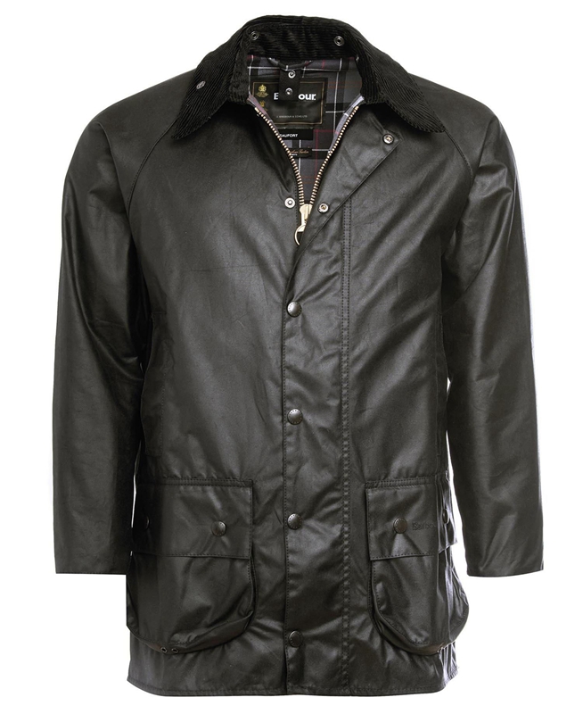 Men's Barbour Beaufort® Waxed Jackets Black | PZCL-63084
