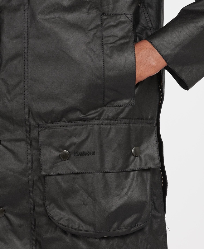 Men's Barbour Beaufort® Waxed Jackets Black | PZCL-63084