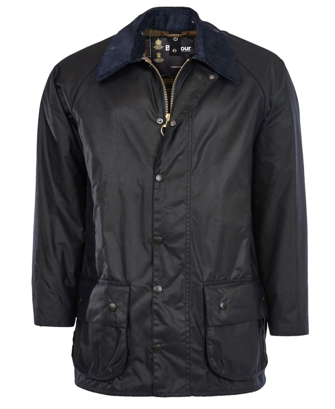 Men's Barbour Beaufort® Waxed Jackets Black | TCXR-69248