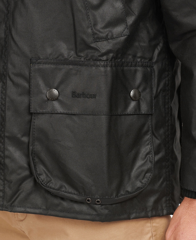 Men's Barbour Bedale® Waxed Jackets Black | EXHW-51460