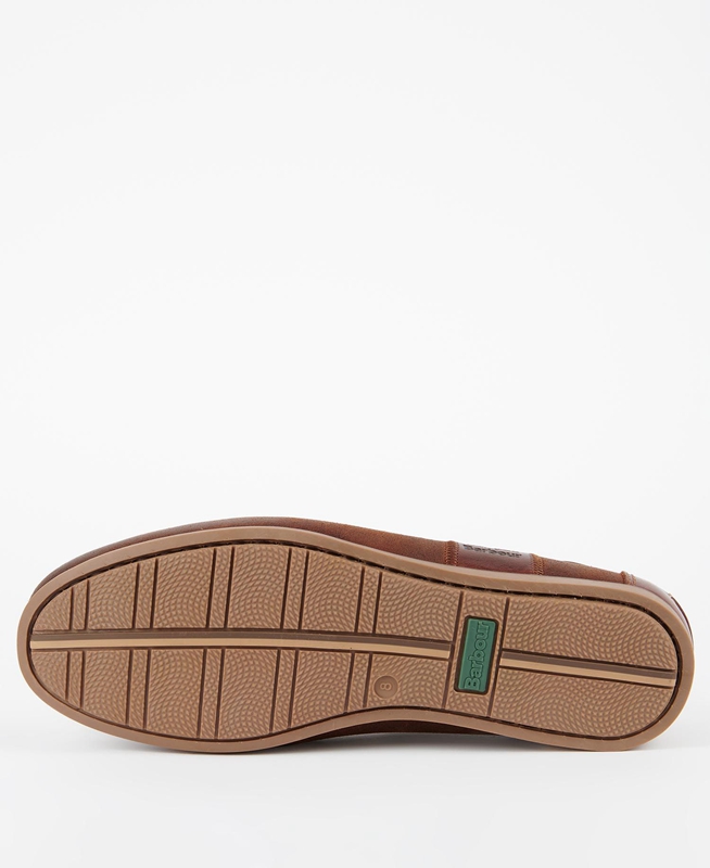 Men's Barbour Capstan Loafers Brown | MTZS-72358