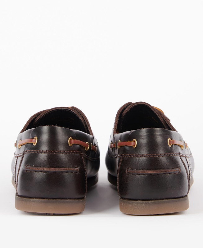 Men's Barbour Capstan Loafers Coffee | KHIZ-58379