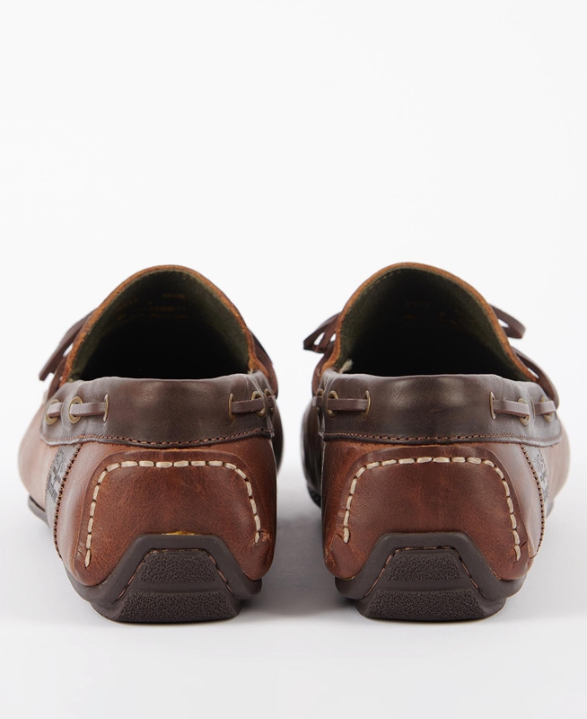 Men's Barbour Clark Loafers Brown | ABZW-16985