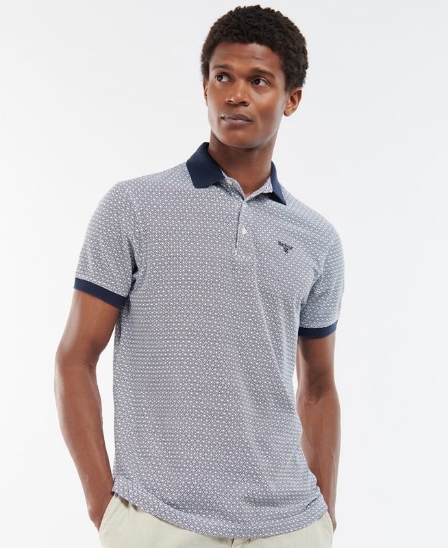 Men\'s Barbour Gateside Polo shirts Blue | YDGT-15904