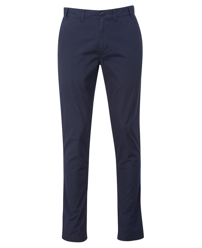 Men's Barbour Glendale Chino Pants Navy | YKSP-62154
