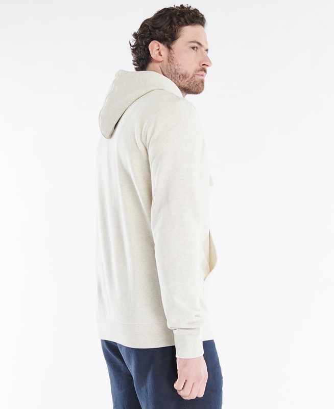 Men's Barbour Hetton Sweatshirts Cream | CAFU-20356