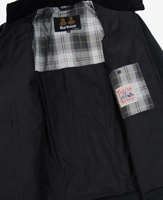 Men's Barbour Hitchen Quilted Jackets Black | CGYE-10963