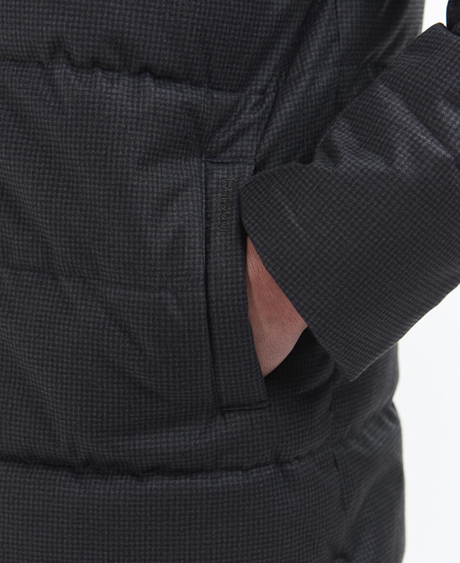 Men's Barbour Hoxley Baffle Quilted Jackets Black | HJIF-14327