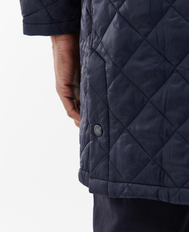 Men's Barbour Long Liddesdale Quilted Jackets Navy | YUJW-12083
