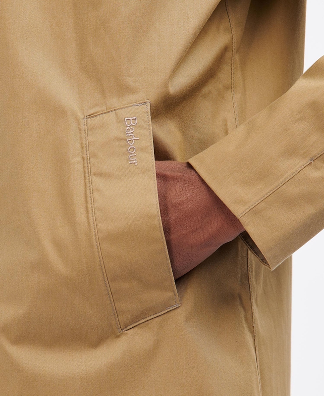 Men's Barbour Rokig Waterproof Jackets Beige | QTFD-59401