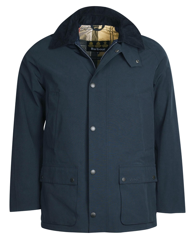 Men's Barbour Rokig Waterproof Jackets Navy | XIZE-31582