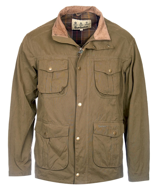 Men's Barbour Sanderling Casual Jackets Olive | XNZB-53120
