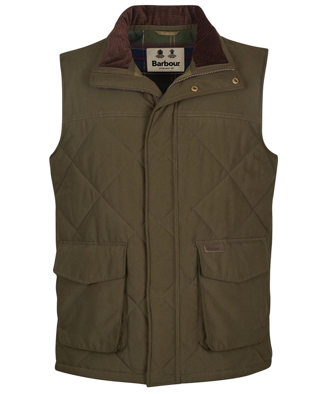 Men's Barbour Winterdale Vest Olive | MNEH-47658
