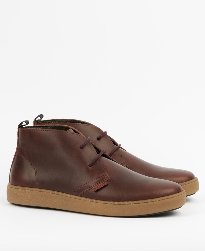Men's Barbour Yuma Boots Brown | ETZD-18703