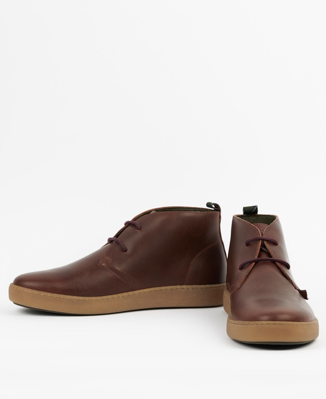 Men's Barbour Yuma Boots Brown | ETZD-18703