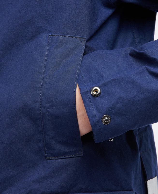 Men's Barbour x Ally Capellino Back Casual Jackets Navy | JSEB-41035