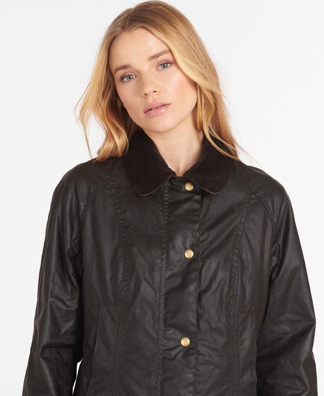 Women's Barbour Beadnell® Waxed Jackets Brown | CRBA-10893