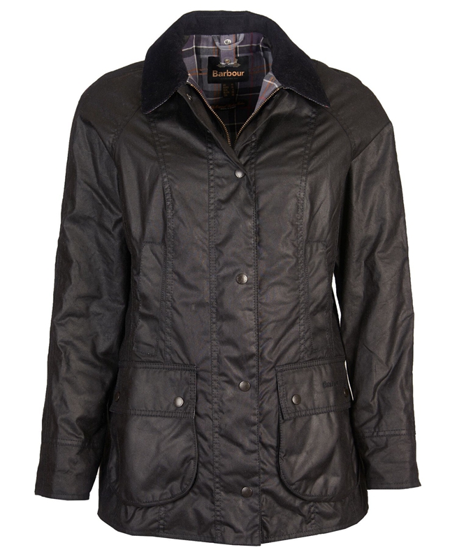 Women's Barbour Beadnell® Waxed Jackets Black | EHCY-10342