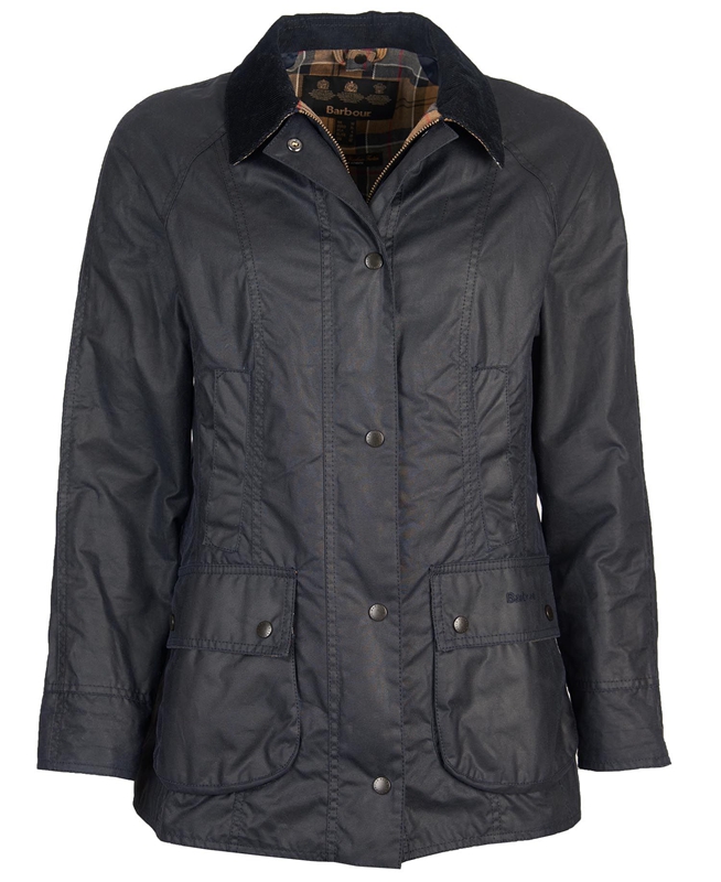 Women's Barbour Beadnell® Waxed Jackets Navy | MOAP-84620