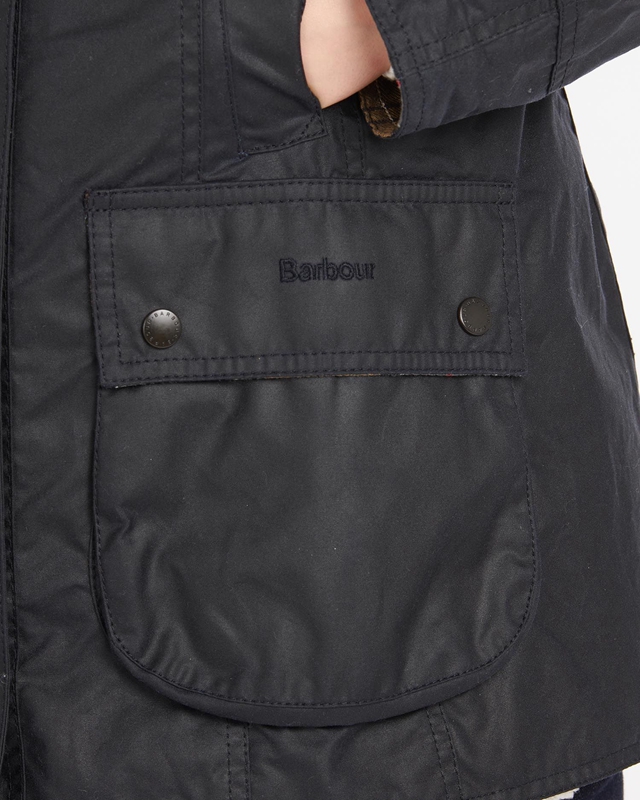 Women's Barbour Beadnell® Waxed Jackets Navy | MOAP-84620