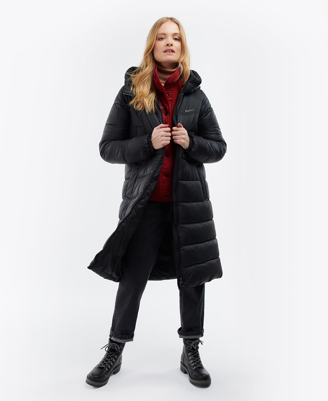Women's Barbour Buckton Quilted Jackets Black | XYHU-61704