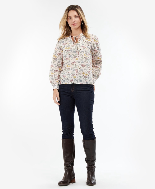 Women's Barbour Esme Top Shirts Multicolor | KVAL-41605