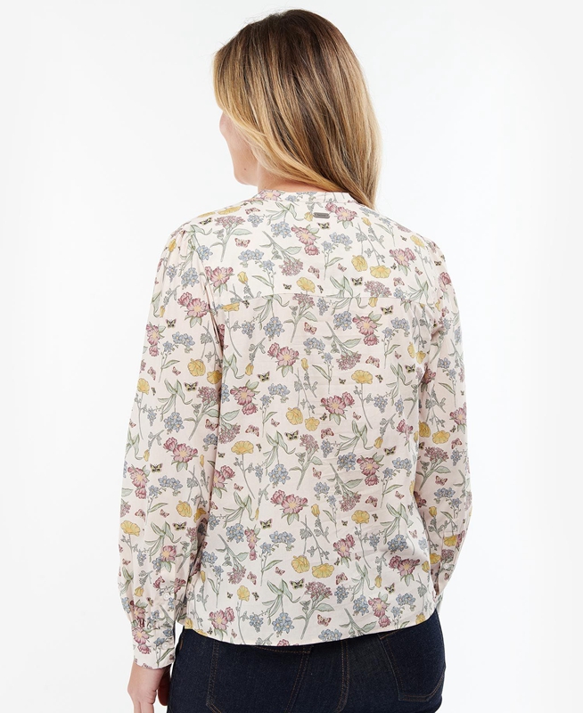 Women's Barbour Esme Top Shirts Multicolor | KVAL-41605