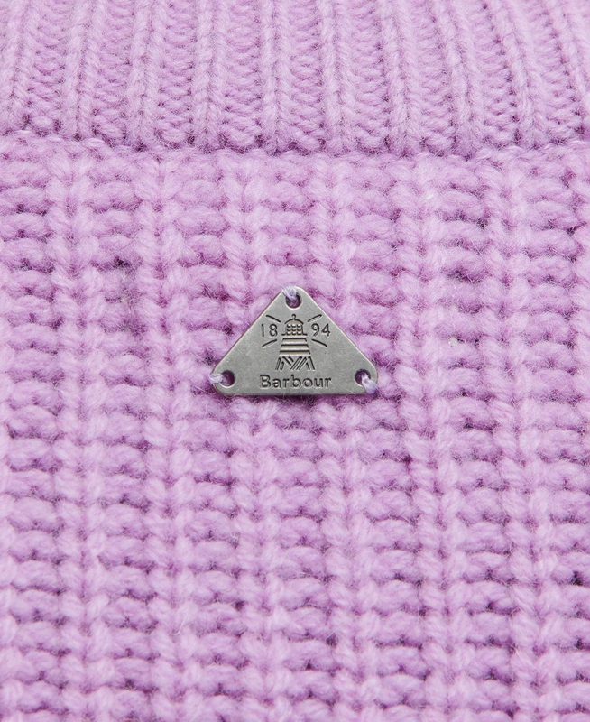 Women's Barbour Hartley Knit Sweaters Purple | VTXE-95413