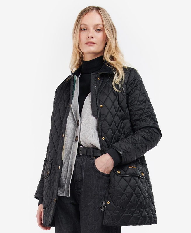 Women\'s Barbour Kilmarie Quilted Jackets Black | FBSM-16320