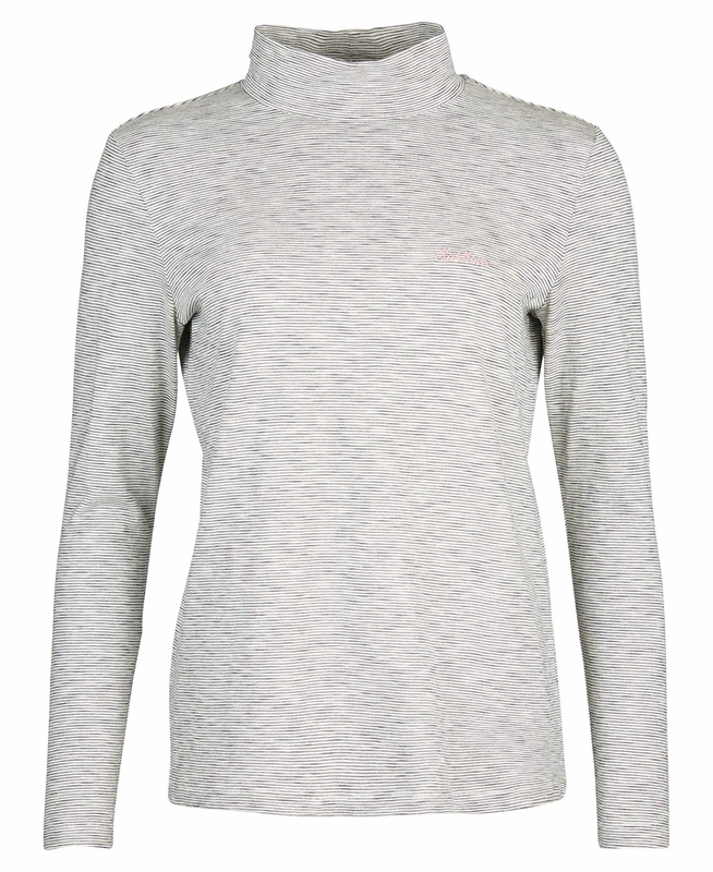 Women's Barbour Leathes Top T Shirts Cream | BDLI-31460