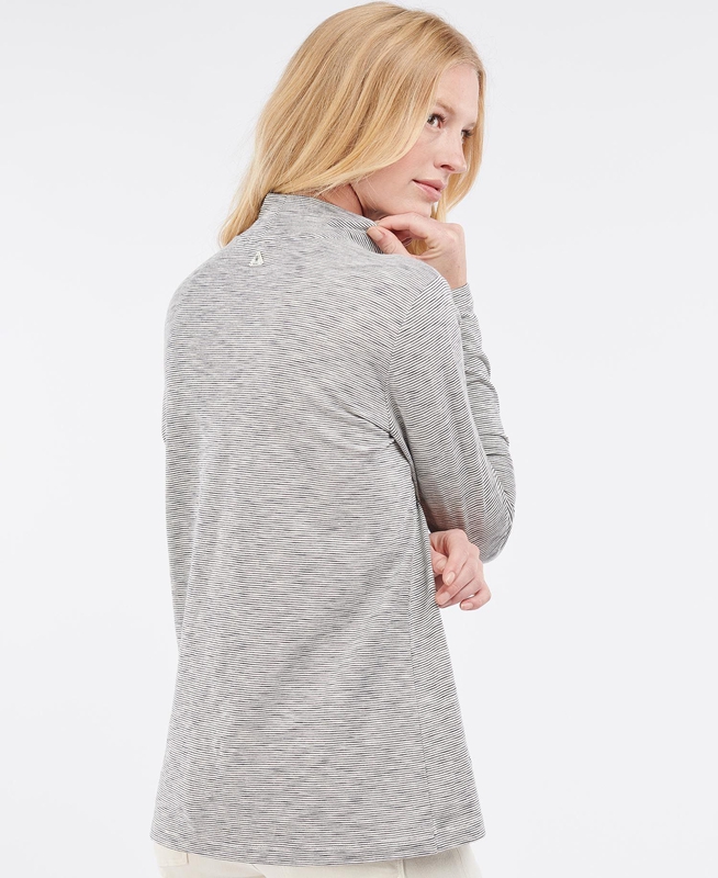 Women's Barbour Leathes Top T Shirts Cream | BDLI-31460