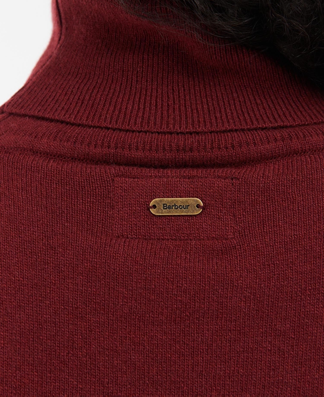 Women's Barbour Pendle Roll-Neck Sweaters Red | BAYR-09186