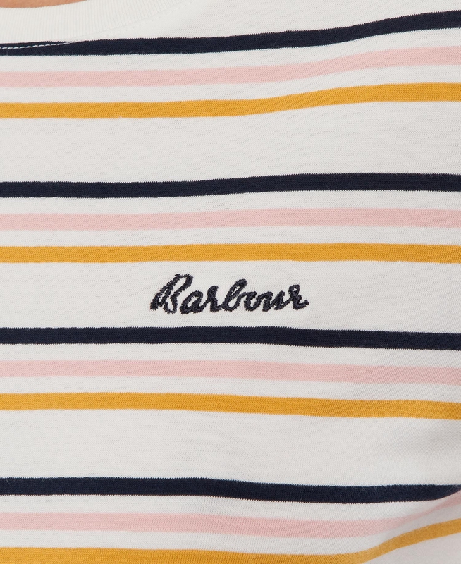 Women's Barbour Picnic Top T Shirts White | SQBV-94601