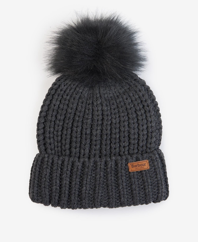 Women\'s Barbour Saltburn Beanie Hats Black | QSJF-78436