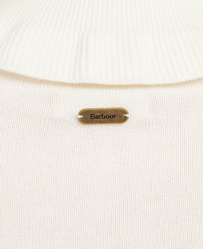 Women's Barbour Scarlet Knit Sweaters White | VESO-42051