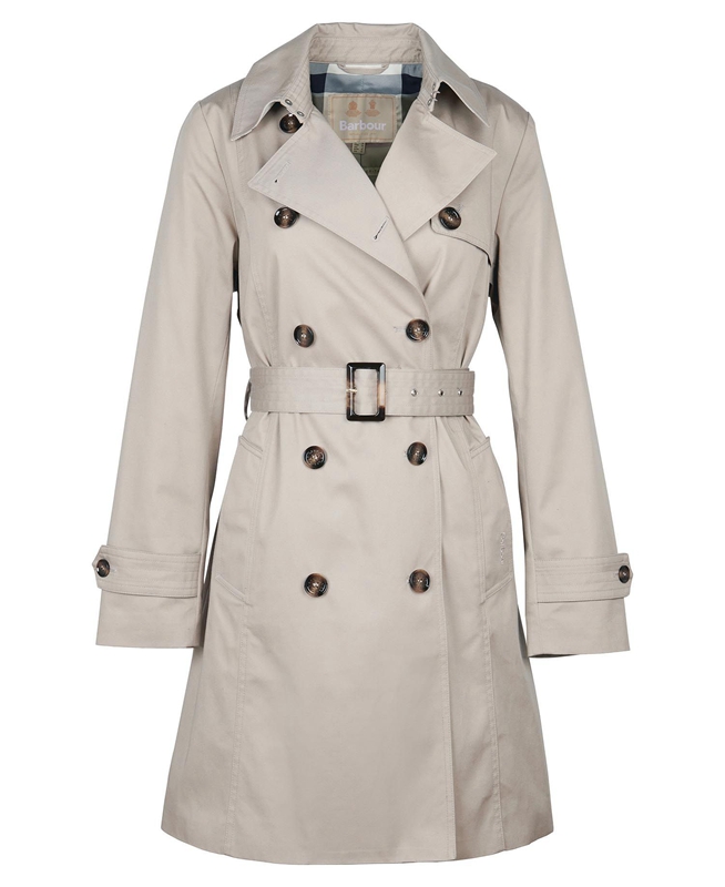 Women's Barbour Short Greta Showerproof Casual Jackets Grey | TGLU-03715