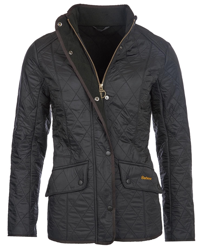 Women's Barbour Steppjacke Cavalry Polarquilt Quilted Jackets Black | ZEOU-13857