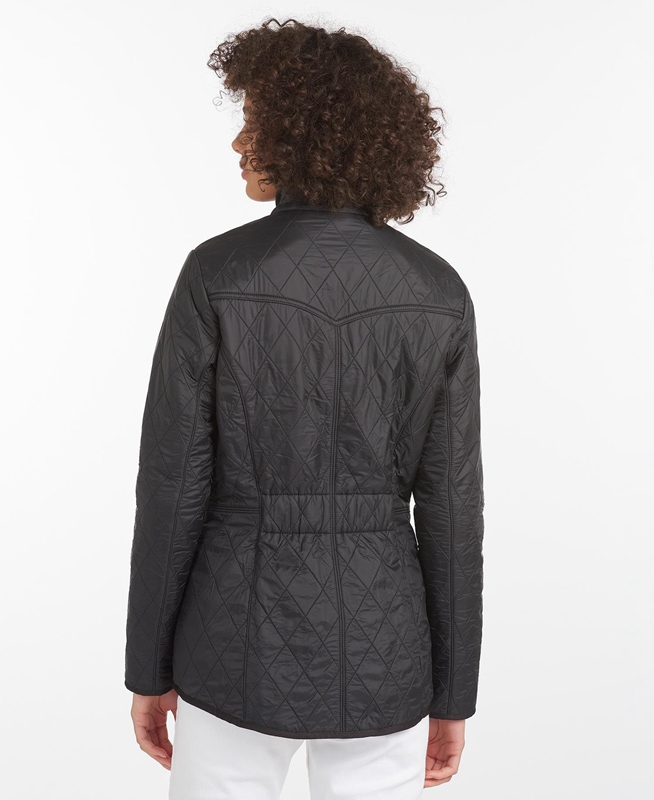 Women's Barbour Steppjacke Cavalry Polarquilt Quilted Jackets Black | ZEOU-13857