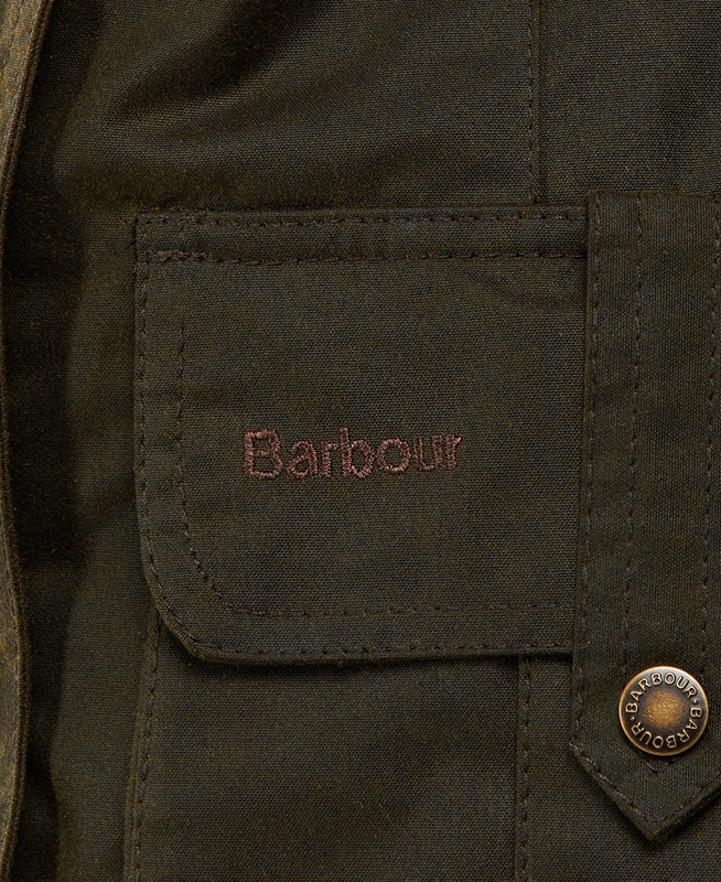 Women's Barbour Winter Defence Waxed Jackets Green | VUQI-26710