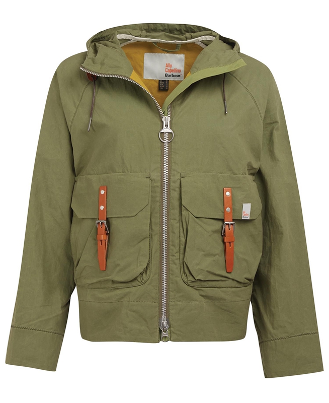 Women's Barbour x Ally Capellino Tip Casual Jackets Green | ZGHT-93215